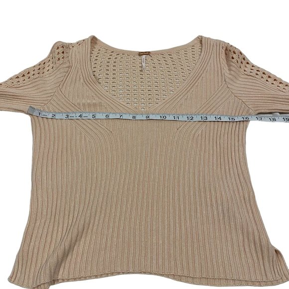 Free People Starlight Ribbed Tunic Sweater‎ Size S - Picture 7 of 8